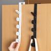 Multifunctional 6 Segment Door Hook Adhesive Hanger For Coat Bags Towel Heavy Load Rack for Kitchen Bathroom Use