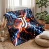 Juventus FC Theme blanket Soft Flannel Blanket Plush Throw Blanket Cozy Sofa Bed Blanket for Home Decor