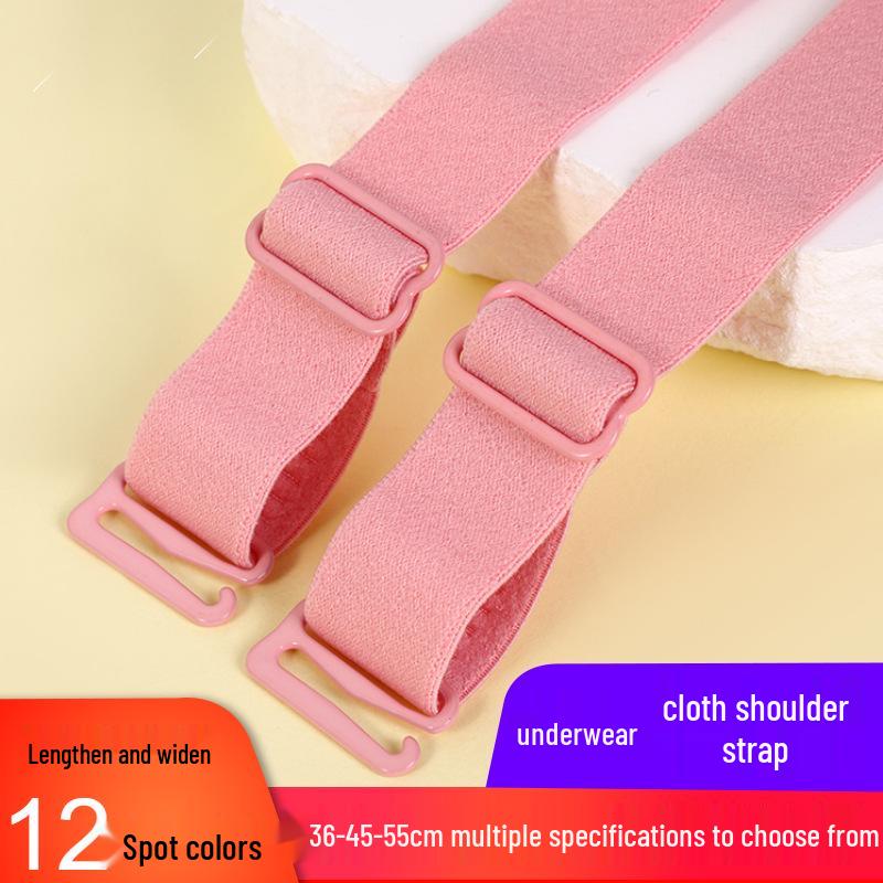 Detachable 1.2cm Bra Strap Extender, Replaceable 55cm Elastic Band