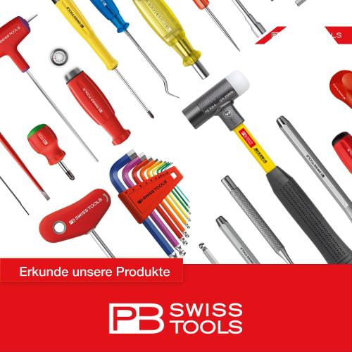 PB SWISS TOOLS 6-Piece SwissGrip Through-Blade and Phillips Screwdriver Set In Paper Box (8249.DNCBB)