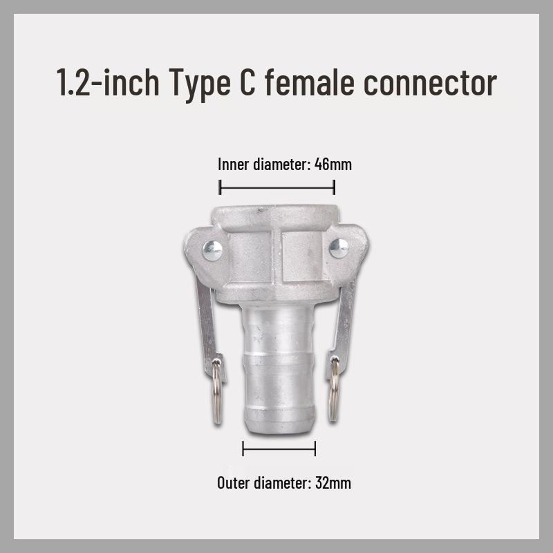 Aluminum Alloy CE Quick-Connect Male & Female Hose for Oil Discharge and Water Sprinklers