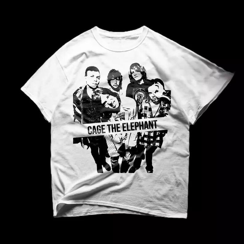 New Cage the Elephant  White All Size Gift For Fan Unisex T-Shirt XXL