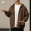 Autumn American Heavy Hooded Sweater Men'S Loose Large Size Clothes Long Sleeves Casual Jacket Top Tide