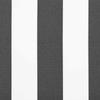Replacement Awning Fabric In Anthracite and White 500 X 350 Cm Polyester
