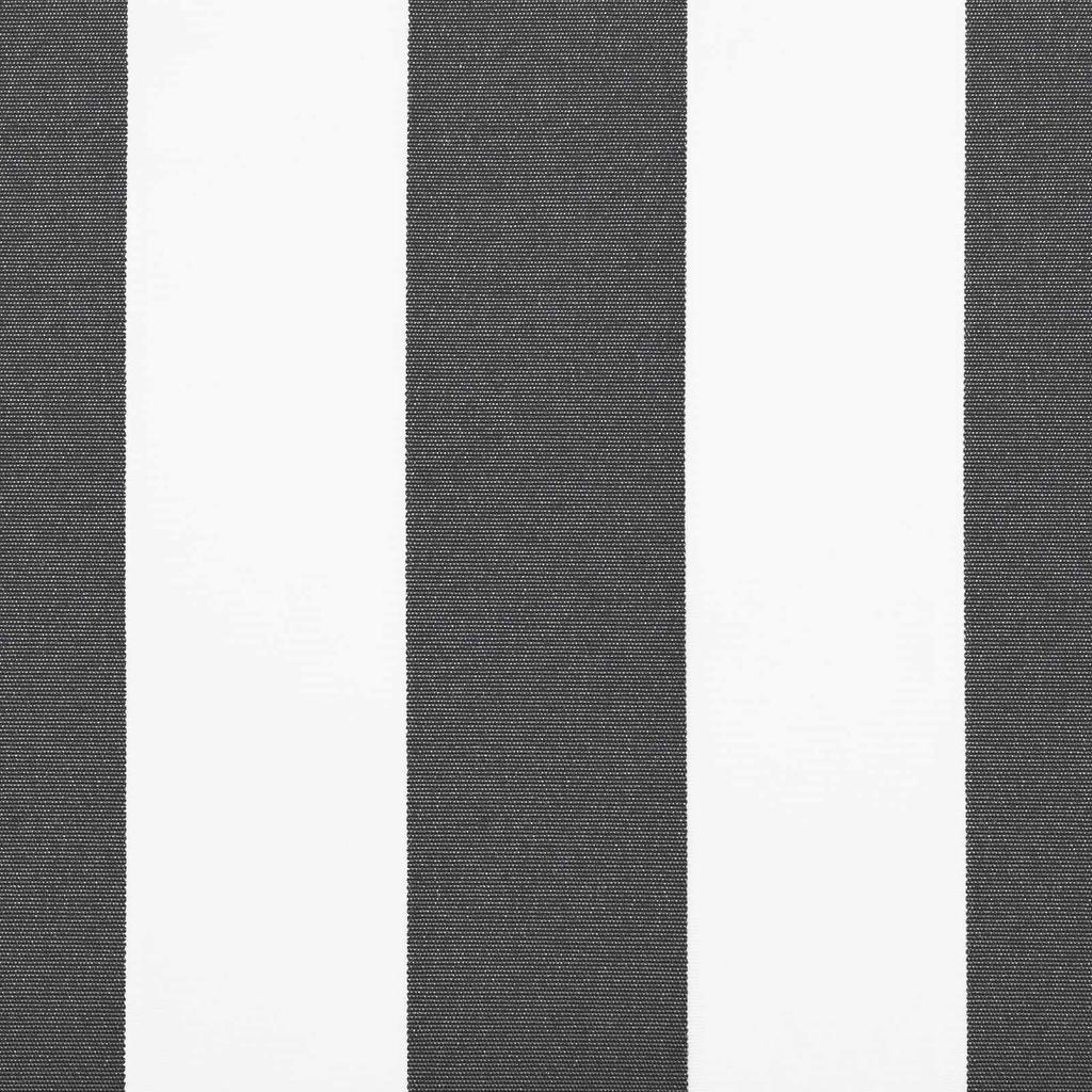 Replacement Awning Fabric In Anthracite and White 500 X 350 Cm Polyester