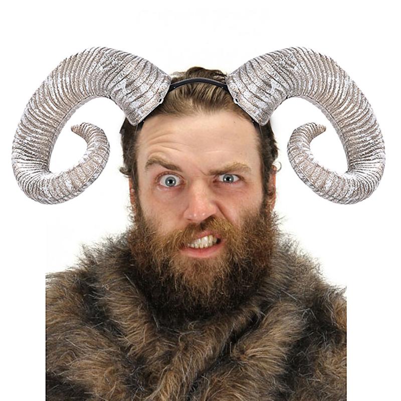 1 sztuka Demon Zło Gotycka Lolita Cosplay Halloween Nakrycie głowy Rekwizyt Ręcznie robiona Anime Opaska do włosów z owczymi rogami Akcesorium