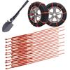 Sac Taske Tire Snow Chains, Disposable Snow Helper for Cars, Snowy Road Escape & Shovel (Pack of 20)