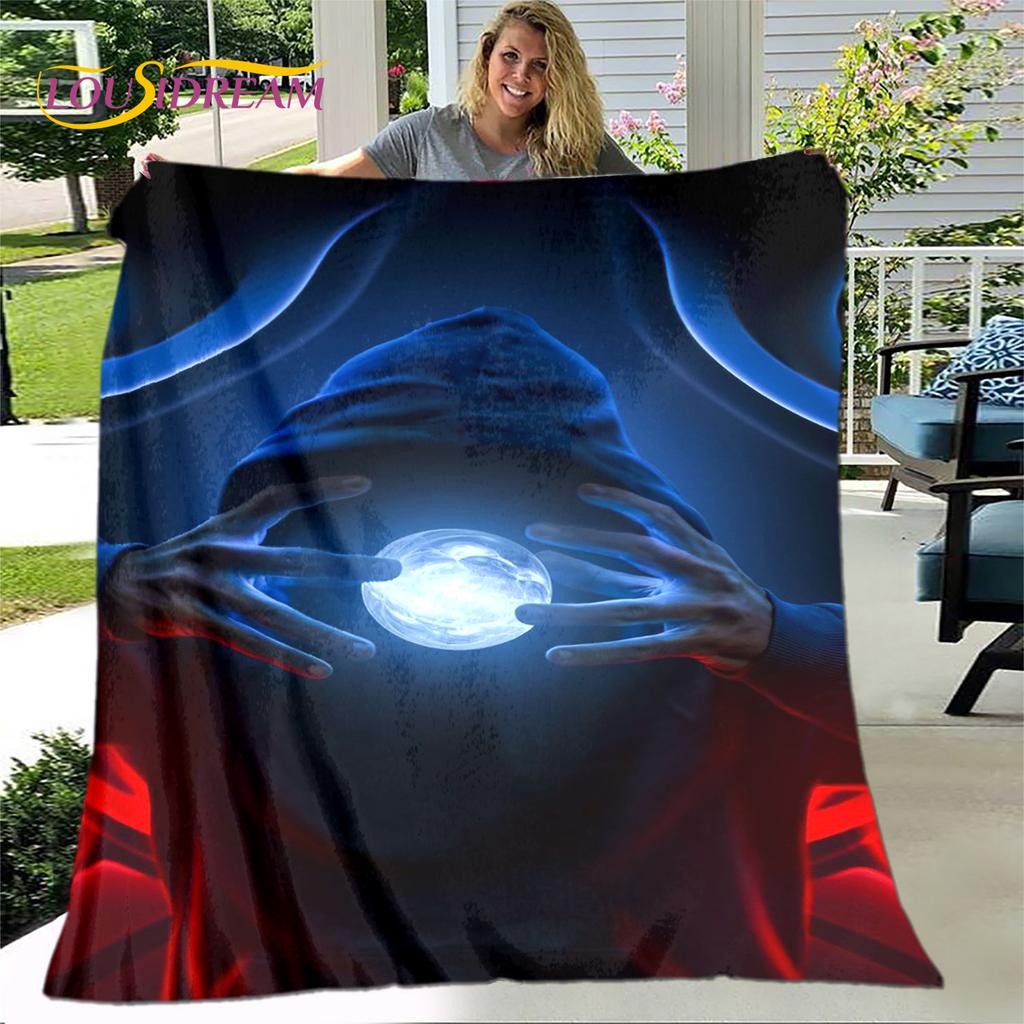 New Cartoon Mortal Kombat Blanket,Flannel Blanket Throw Blanket,Soft Warm Blanket for Living Room Bedroom Beds Sofa Decor Gift
