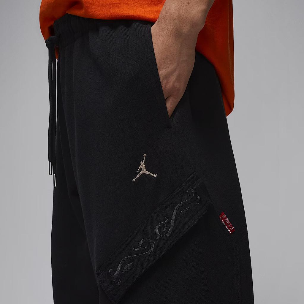 Jordan Flight Fleece New Year Series Fleece Knit Drawstring Casual Pants Men bottoms IQ3952010