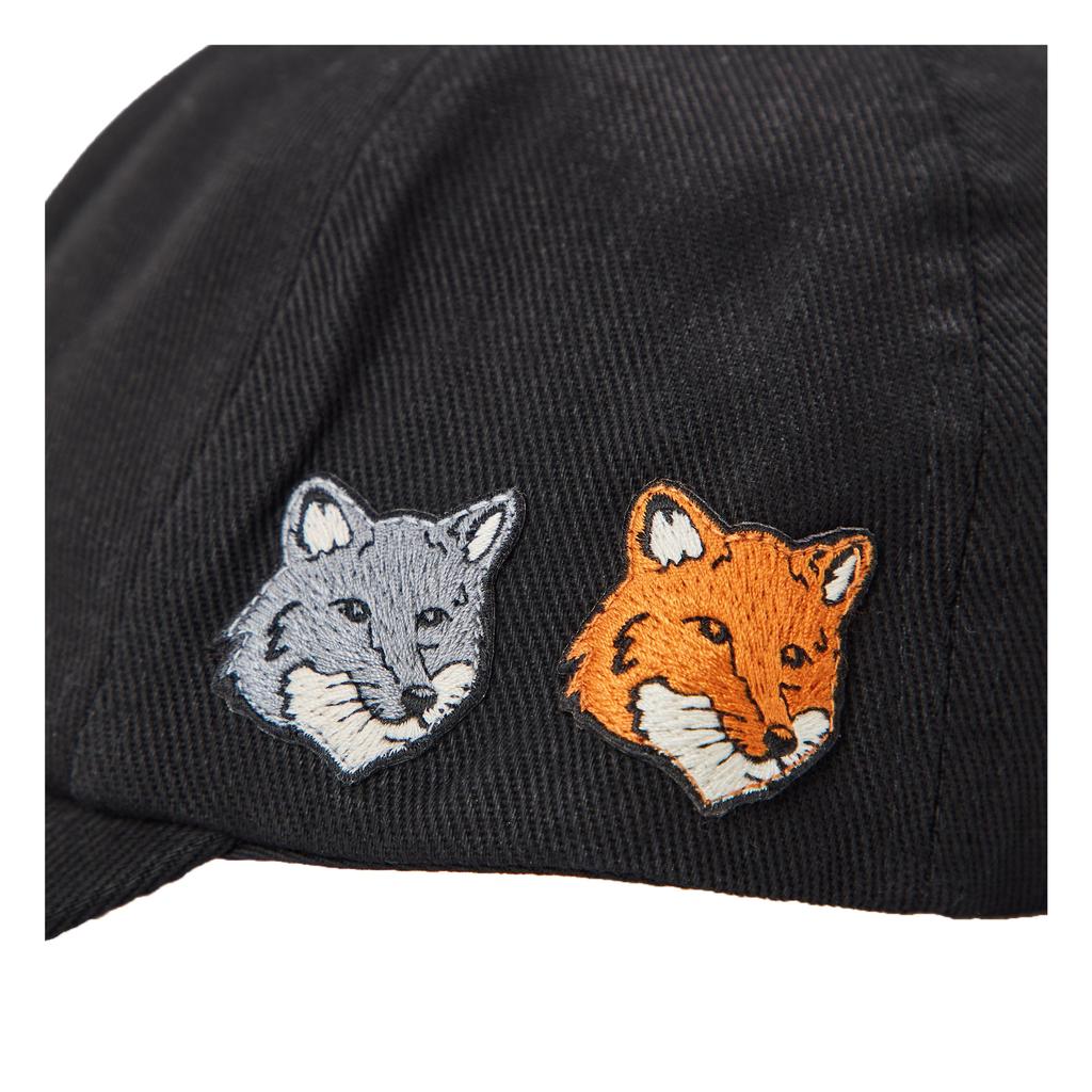 Maison Kitsuné Mens Double Fox Head Baseball Cap