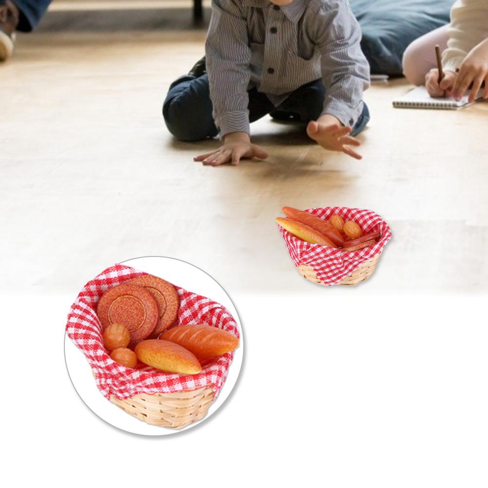 1:Miniatury 12 Doll House Food Košík na chléb Dětská zábavná hračka Dárková dekorace