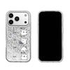 Phone Case for iphone 13 Air 15 XS Max 14 XR 16 Plus 11 17 Pro 12 18 Pro Max Daily Puppy Routine Silver Cracked Texture Shockproof Cover