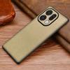 For Oppo Find X9 5G Case Silk-Textured PU Leather Coated PC TPU Protective Phone Back Cover