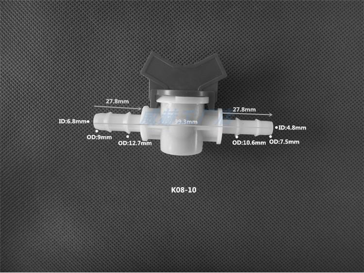 Plastic Quick-Connect Hose Ball Valve with Reducer and Flow Control
