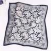 Small 100% Silk Bandannas Printed Square 53CM Kerchief Four Seasons Luxury Silk Scarves for Men
