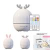 Romantic Bunny Starry Sky Night Light With Bluetooth And Sleep Timer For Children Bedroom Decor