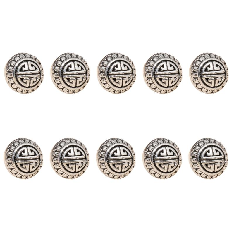 10Pcs Cloud Pattern Buttons Metal Sewing Buttons Fasteners For Garments Jackets Dress Dressmaking Clothing Accessories