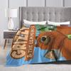 Grizzy and the Lemmings Warm Soft Blanket Boy Girl Plush Throw Blanket Comfortable Couch Chair Flannel Bedspread Sofa Bed Cover