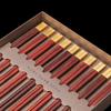 Qiannianlianmu Rosewood Chopsticks with Platinum Copper Head - 10 Pairs Gift Set