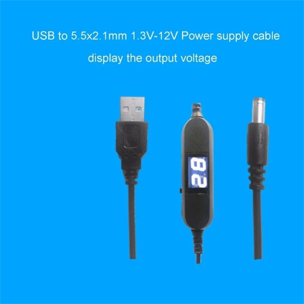 Step-up Line 2.1x5.5mm Plug for Radio Light USB Cable Power Cable Converter Adapter USB Converter