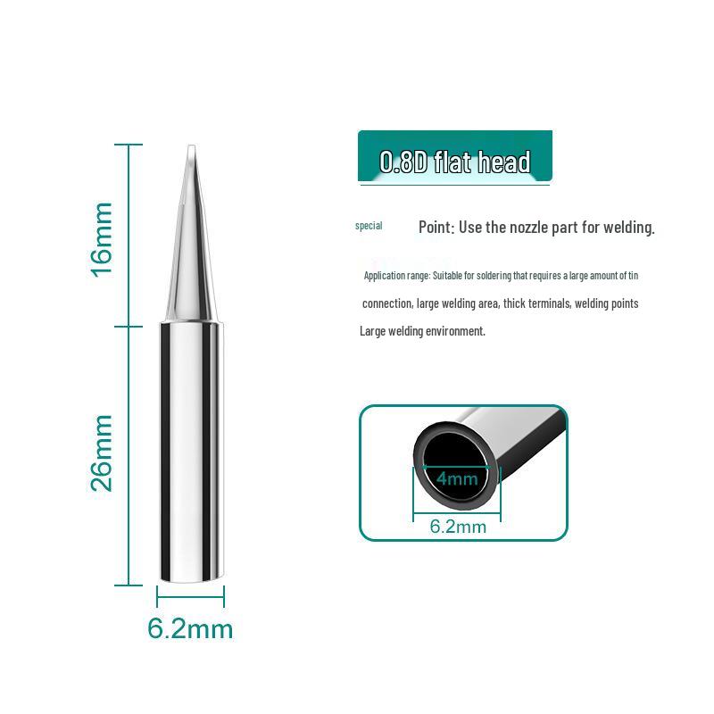 

Anlixin 936A Lead-Free Bent Horseshoe Soldering Iron Tip for 937A Station