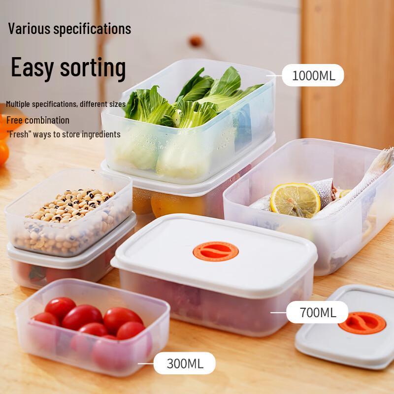 RuHan Stackable Refrigerator Storage Box with Timer