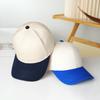 Baumwolle Hartschalen-Baseballkappe farblich passend Mode Pendler vielseitige Freizeitkappe Studentenmütze Outdoor-Baseballkappe