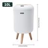 9.5L/10L Automatic Sensor Kitchen Trash Bin with Lid Round Shape Non-slip Footbed One-Touch Constant Opening Dispenser for Home