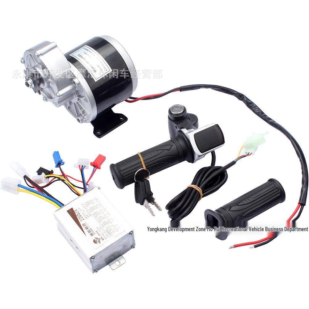 24V 350W ATV Beach Kart Electric Motor Controller with Handlebar & 9-Tooth Gearbox 24V