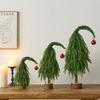 1PC Crooked Neck Christmas Tree 30cm Yenobesong Home Small Desktop Ornaments Small Gift Christmas Decorations