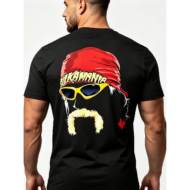 Hogan 3D Crew Neck T-Shirt Geometric Pattern Regular Fit Slightly Stretchy Fabric Outdoor Leisure Wear Breathable T-Shirt