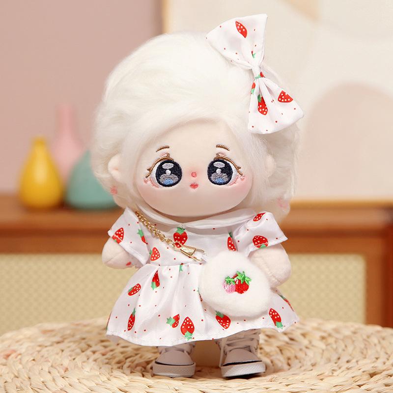 Puppe Geschenk Plüsch Boudoir Kleidung Mädchen Baumwolle Puppe Puppe 20cm Dress-up Spielzeug