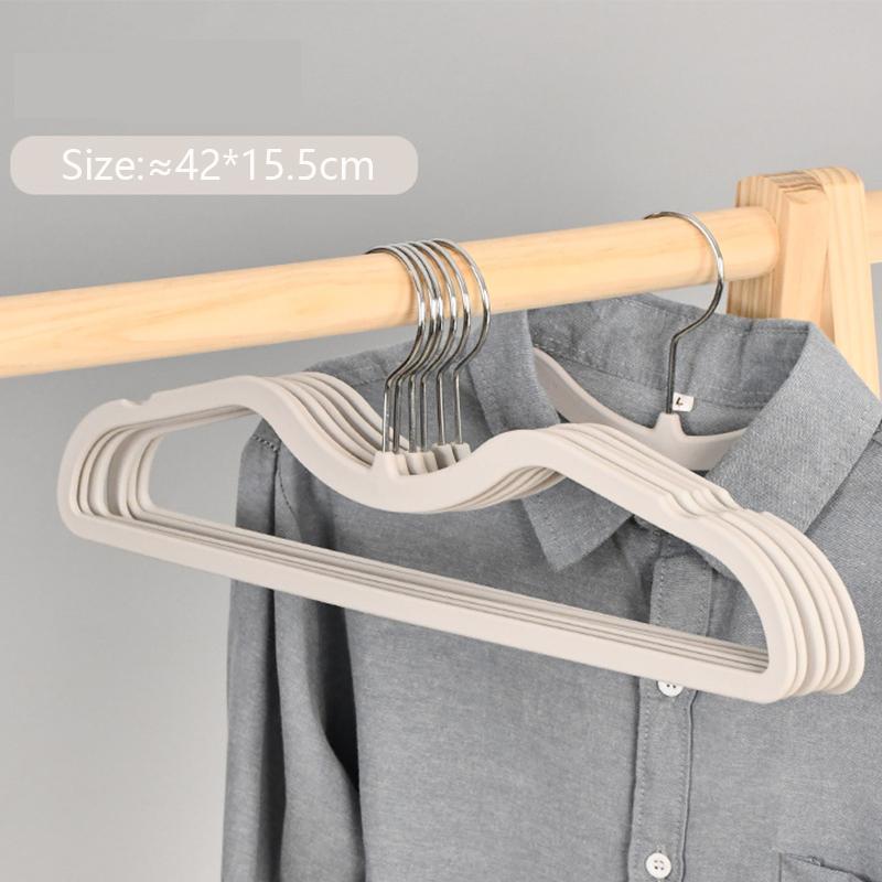 10pcs Upgraded Short Neck Hangers,Ultra-thin Space Saving Latex Clothing Hanger for Storage,Non-trace Skin-Smooth Drying Racks