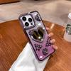 Applicable To Apple 16proMax Love Mirror Mobile Phone Case Rhinestone IPhone 15 High-end 14 Flash Powder Protection Case