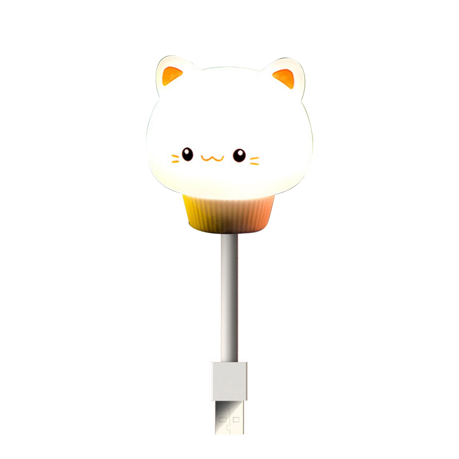 Гибкие мини-USB светодиоды Ночник Лампа для кормления ребенка Портативная лампа для чтения Cat