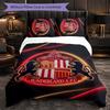 Set Biancheria da Letto a 3 Pezzi Sunderland Football Morbido Set Copripiumino con Federe Set Decorazione Camera da Letto per la Casa