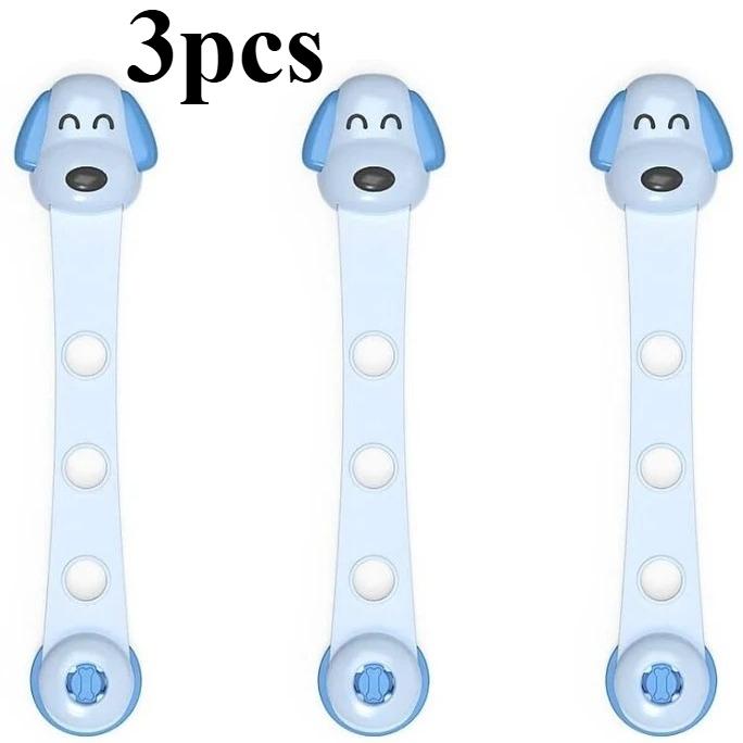 1/3Pcs Child Safety Cabinet Locks Baby Proofing Latches To Drawer Door Fridge Furniture Oven Toilet Kitchen Appliance Trash Can Set