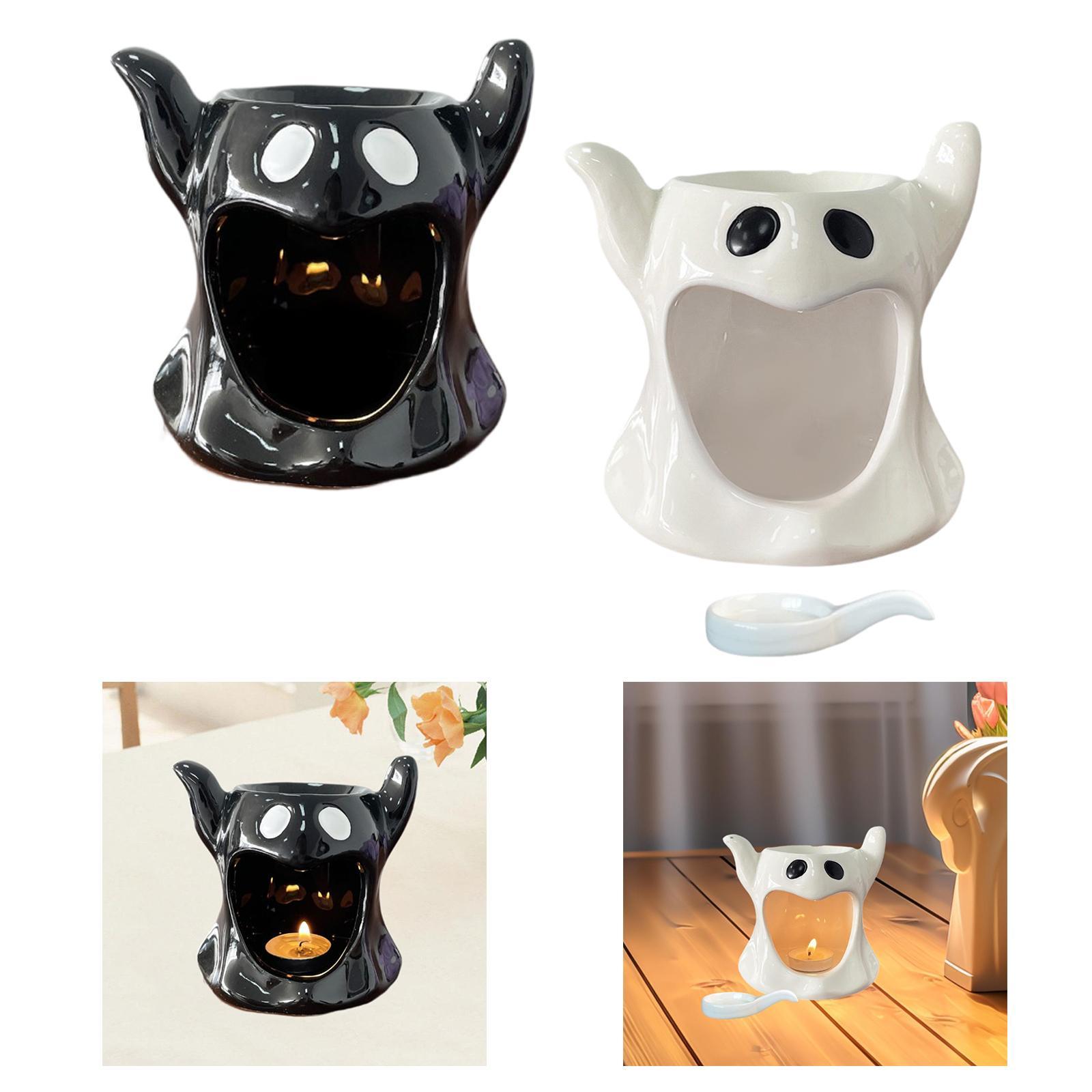 Halloween Essential Oil Burner Waxes Melt Burner for Home Yoga Office чёрный