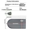 Raised Edge Tray Non Slip Machine Pad Non Slip Silicone Coffee Mat Coffee Machine Mat Flexible Silicone Material