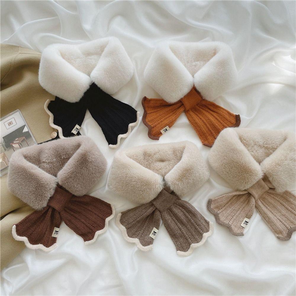 Knitted Scarf Plush Scarf Cashmere Shawl Warm Knitted Scarf Winter Cashmere Scarves  Autumn Winter