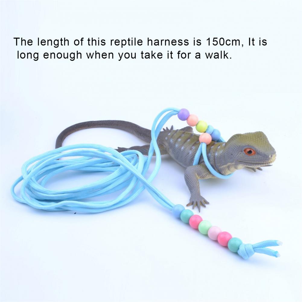 Lizard Leash Adjustable Night Luminous Portable Lizard Hamster Rabbit Nylon Traction Rope Pet Leash Adjustable Harness