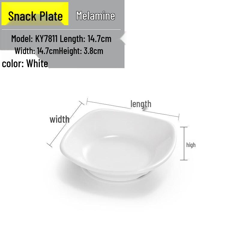 Melamine Divided Snack & Dumpling Plate
