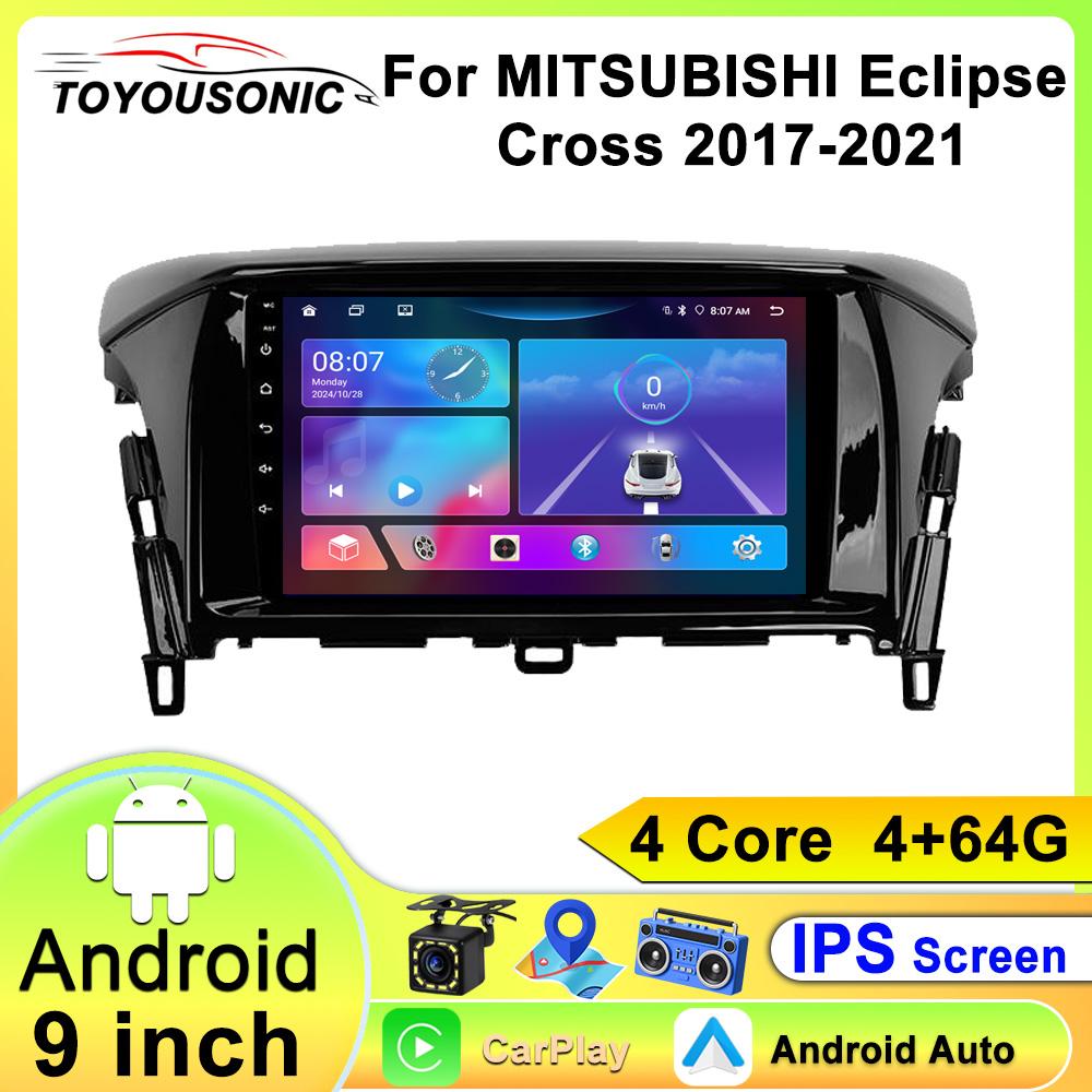 For MITSUBISHI Eclipse Cross 2017-2021 Navigation GPS Android Car Radio  Multimedia Player Stereo wifi+4G Carplay auto video