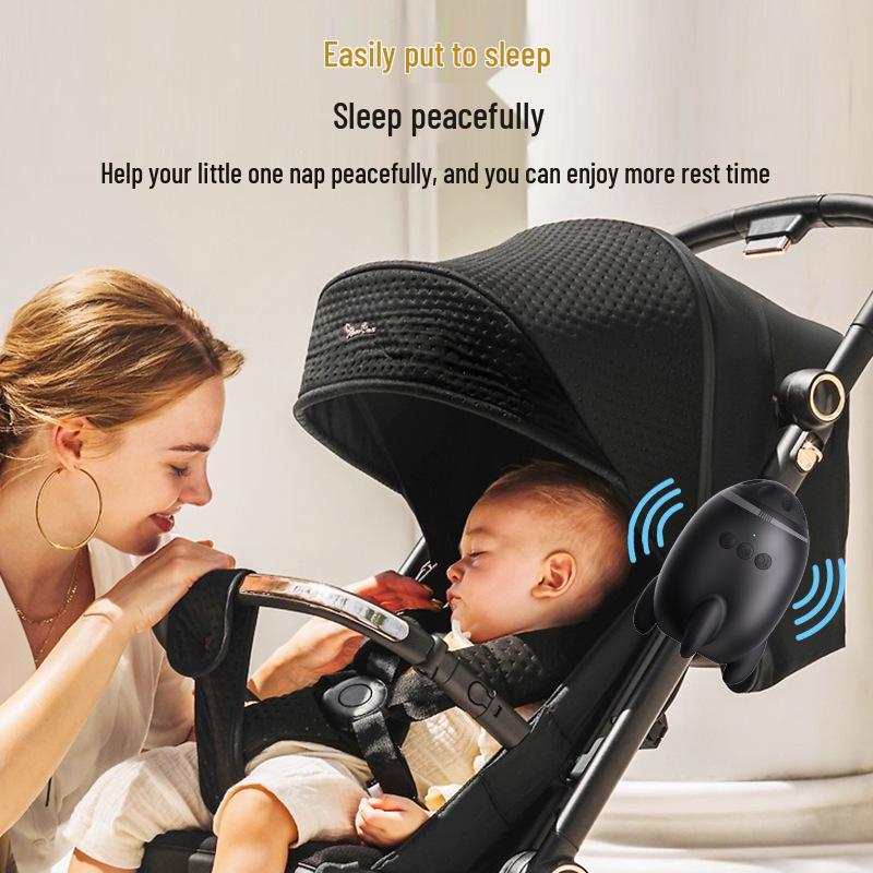 Přenosné elektrické houpadlo pro kočárek a zklidňovač bílým šumem