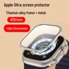 Apple Watch Ultra: 49mm Tempered Glass & Titanium Alloy Bezel Protective Film