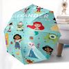 1pc Disney Characters,Magical Day Automatic Folding Umbrella: Compact 8-Bone Design Cartoon Outdoor Travel Companion, Business Umbrella, Chr