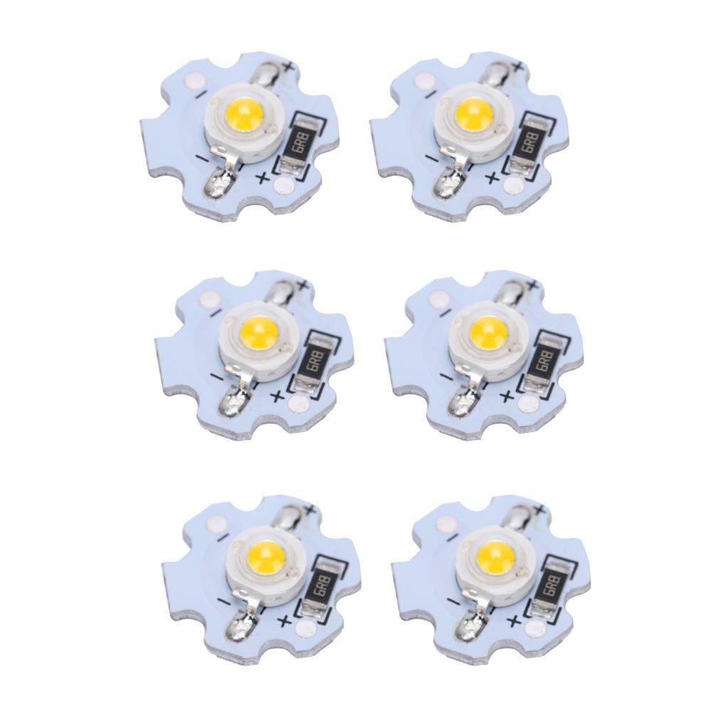 25PCS Compact 5V LED Chips 200LM Aluminum Plate High Power LED 1W LED Chip Bulb DIY Lighting Fixtures
