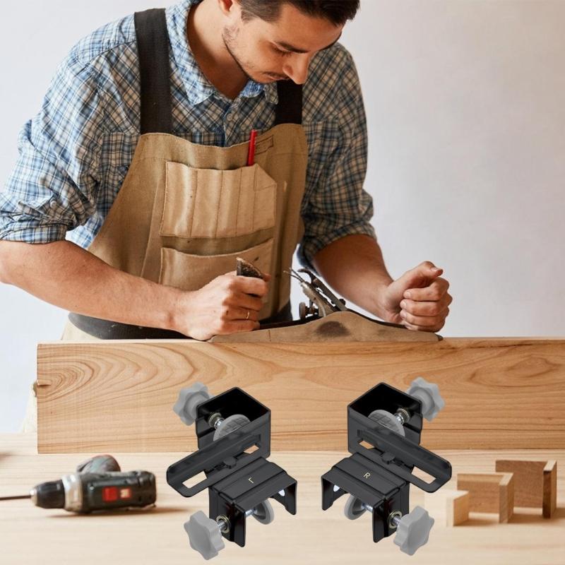 2Pcs Corrosion Resistant Stainless Steel Fixing Clips Crafted for Easy Drawer Panel Attachment in Home Improvement and Woodworking