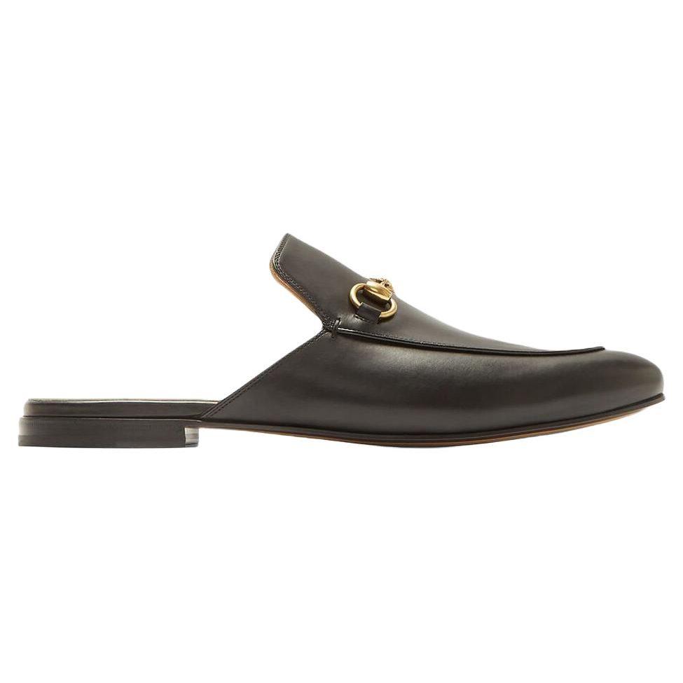 Gucci Horsebit Closed Toe Slippers Men's Black 426219 BLM00 1000