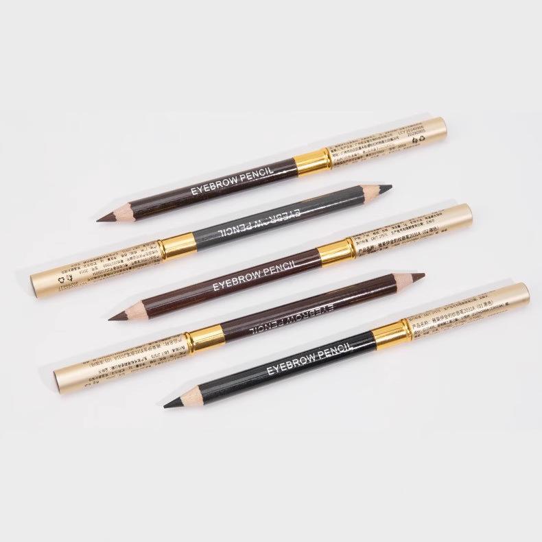 Dazzling Color Double-Ended Eyebrow Pencil with Brush - Sweatproof & Smudgeproof
